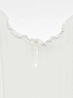 Top Nightwear In Maglia Pointelle -Kiabi top nightwear in maglia pointelle bianco ahn78 2 frb3