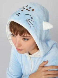 Tuta In Pile -Kiabi tuta in pile blu aur16 1 frb3