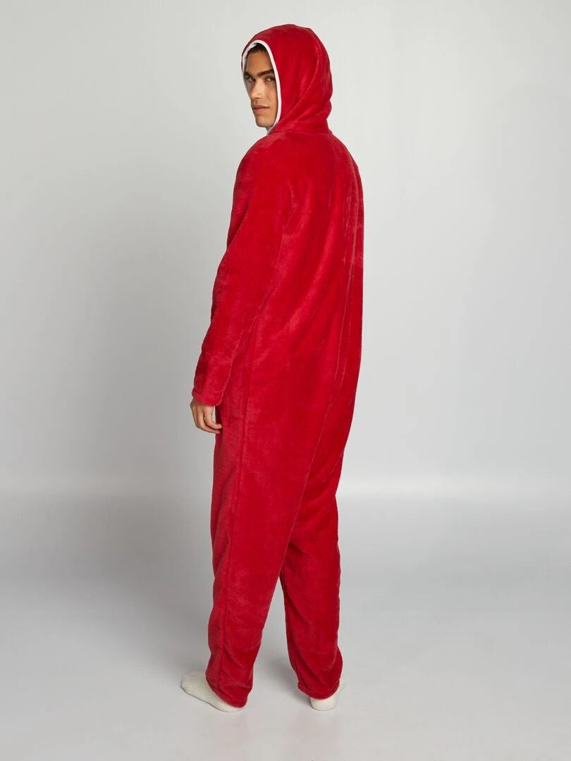 Tuta In Pile Con Cappuccio 2 Tuta In Pile Con Cappuccio - immagine 2