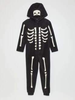 Tuta In Pile - Halloween -Kiabi tuta in pile halloween nero anp59 1 frb3