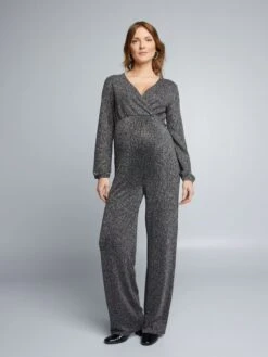 Tuta Premaman In Maglia Plissettata Iridescente -Kiabi tuta premaman in maglia plissettata iridescente grigio ato30 2 frb4