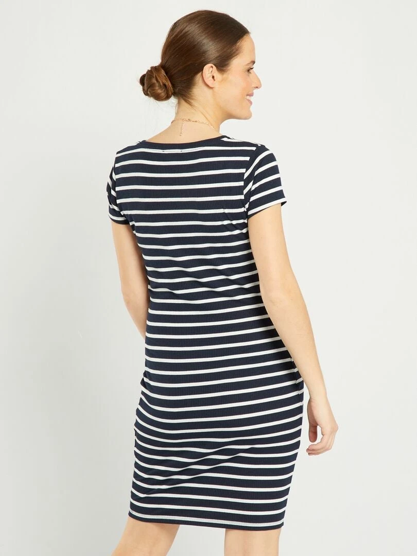 Vestito Corto A Coste Premaman 3 Vestito Corto A Coste Premaman - immagine 3