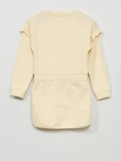 Vestito-felpa 'Be Happy' -Kiabi vestito felpa be happy beige avg94 1 frb3