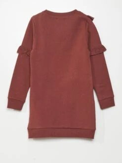 Vestito Felpa Con Volant -Kiabi vestito felpa con volant rosso mattone avk13 1 frb3