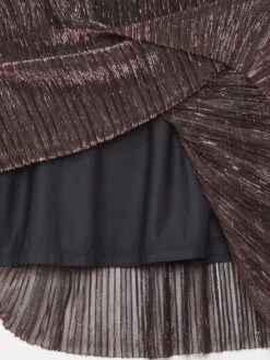 Vestito In Maglia Plissettata Iridescente -Kiabi vestito in maglia plissettata iridescente nerorosa bhy57 1 frb3