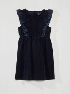 Vestito In Velluto Senza Maniche