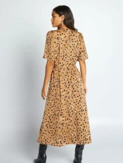 Vestito Lungo A Maniche Corte 'JDY' -Kiabi vestito lungo a maniche corte jdy marrone atv94 1 frb3