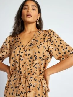 Vestito Lungo A Maniche Corte 'JDY' -Kiabi vestito lungo a maniche corte jdy marrone atv94 1 frb5