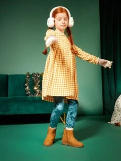 Vestito Lungo A Quadri