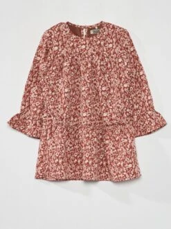 Vestito Svasato Con Motivo