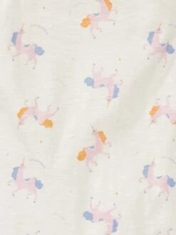 Vestito T-shirt 'unicorno' -Kiabi vestito t shirt unicorno bianco ael61 2 frb3